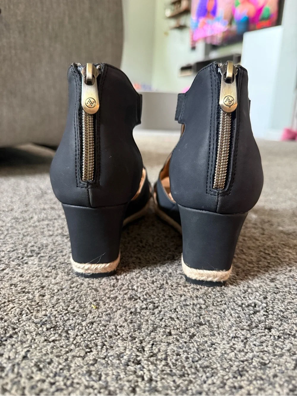 Women’s Black Wedge Sandal